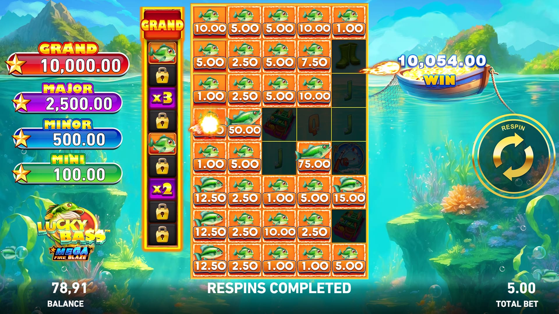 Mega Fire Blaze: Lucky Bass